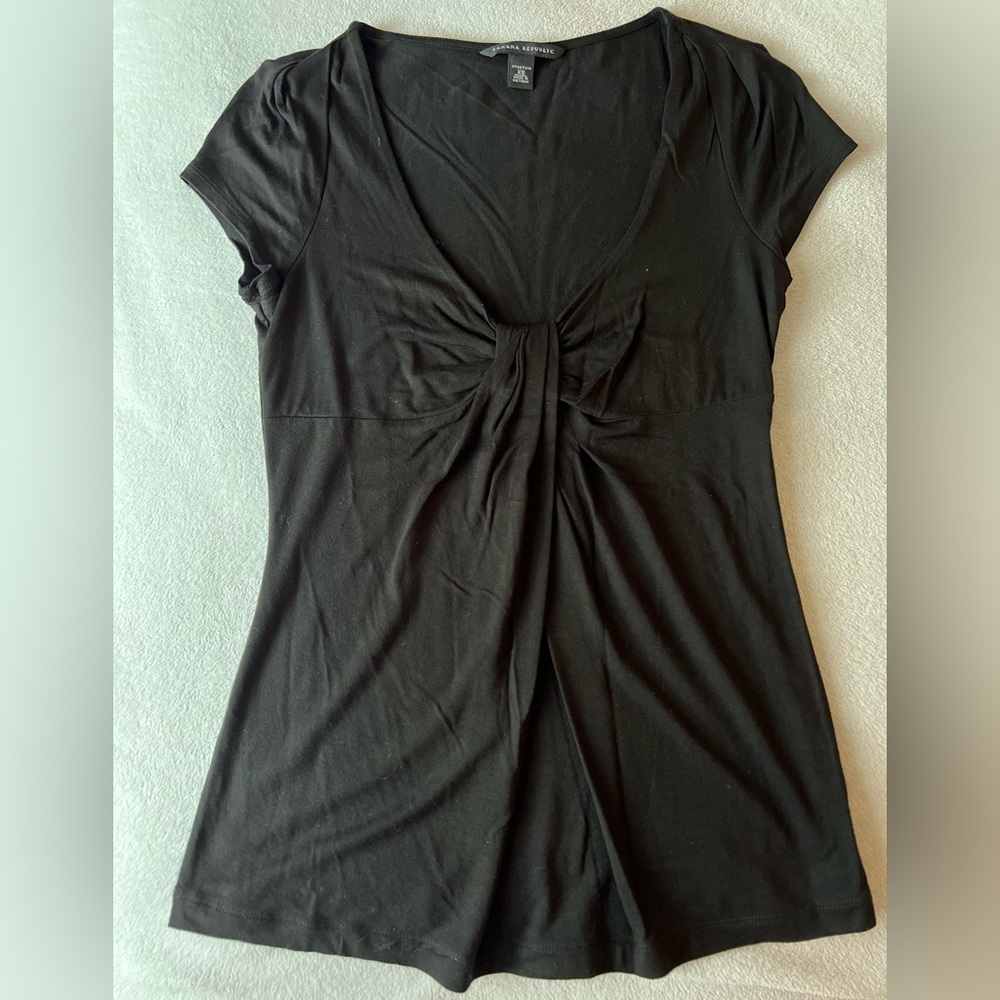 Banana Republic Black Short Sleeve Top